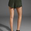 Cut25 Washed Crepe De Chine Short in Green (military) - Lyst