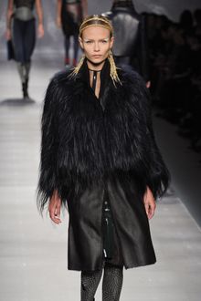 Fendi Fall 2012 Black Fur Coat - Lyst