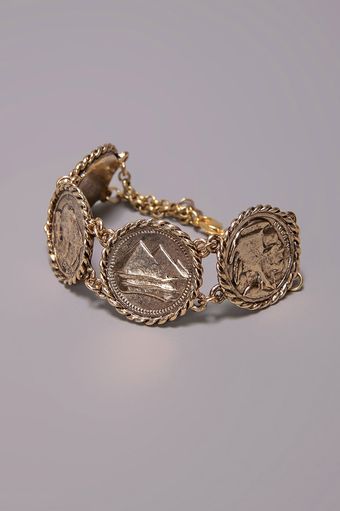 Low Luv X Erin Wasson Roped Coin Bracelet - Yellow Gold - Lyst