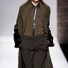 Max Mara Fall 2012 Silk Shirt With Patch Pockets And Crocodile Leather Button Placket And Collar In Grey in Green - Lyst