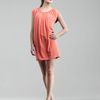 Robert Rodriguez Twotone Tunic Dress in Orange (coral) - Lyst