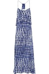 Thakoon Addition Tie Dye-print Tiered Silk Dress