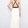 Twelfth Street By Cynthia Vincent Embroidered Leather Strap Cascade Dress in Beige (cream) - Lyst