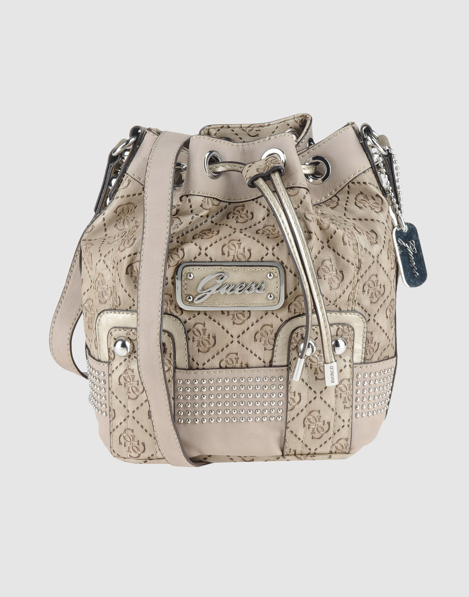 Guess Medium Fabric Bag in Gray (grey) Lyst