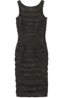 Jil Sander Paneled Textured Tweed Dress - Lyst