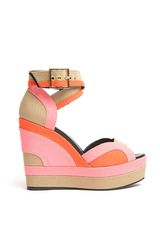 Pierre Hardy Tri-Color Wedge Sandal