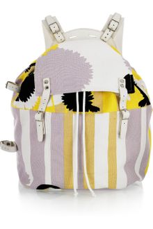 Diane Von Furstenberg Printed Canvas and Leather Backpack - Lyst