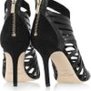 Jimmy Choo Mandy Leather Cage Sandals in Black - Lyst