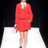 Moschino Fall 2012 Collarless Jacket  in Red - Lyst
