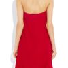 Valentino Strapless Silkcady Dress in Red - Lyst