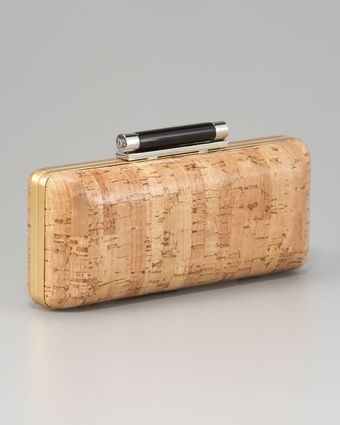 Diane Von Furstenberg Cork Tonda Clutch - Lyst