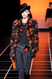 Giorgio Armani Mohair Bow Coat - Lyst