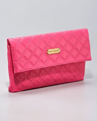 Marc Jacobs Eugenie Quilted Leather Clutch - Lyst