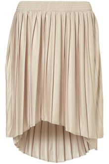 Topshop Pleated Dip Hem Skirt - Lyst