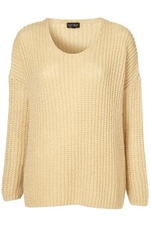 Topshop Knitted Rib Mohair Jumper - Lyst