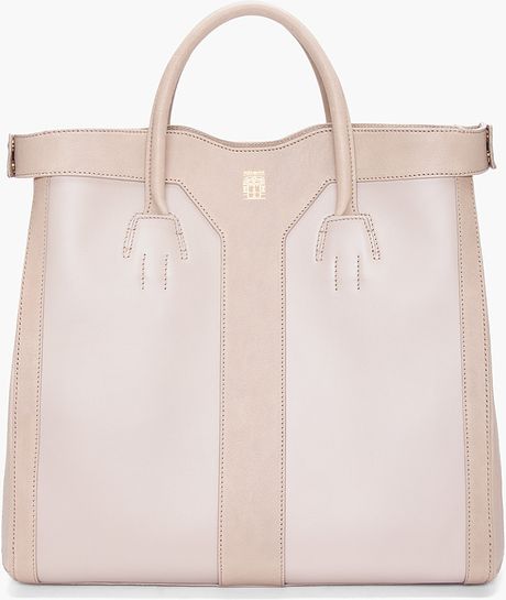 Yves Saint Laurent Grey Double Y Tote in Gray (grey) - Lyst