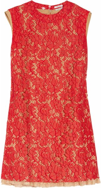 Miu Miu Floral Lace A-line Dress - Lyst