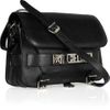 Proenza Schouler Classic Texturedleather Shoulder Bag in Black - Lyst