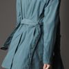 Burberry Midlength Nylon Blend Contrast Undercollar Trench Coat in Blue for Men (stone blue) - Lyst