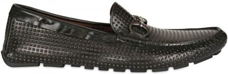 Dolce & Gabbana Leather Mesh Loafers in Black for Men - Lyst