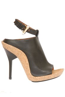 Givenchy Leather and Cork Open-toe Sandal - Lyst