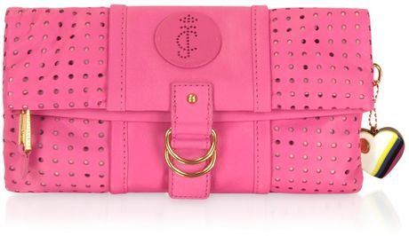 Juicy Couture Punched Up Poppy Clutch in Pink (poppy) - Lyst