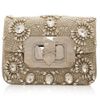 Marchesa Crystal Chain Strap Eve Bag in Silver - Lyst