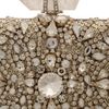 Marchesa Crystal Embroidered Clutch in Silver - Lyst