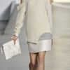 3.1 Phillip Lim Overlapped Seam Leather Skirt in Beige - Lyst
