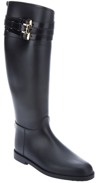 Burberry Calf Length Boot - Lyst