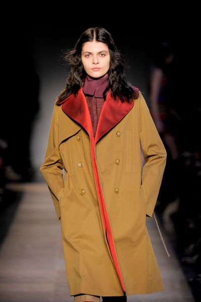 Carven Fall 2012 Turtleneck Blouse  in Purple - Lyst