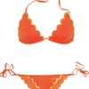 Chloé Scalloped Triangle Bikini in Orange - Lyst