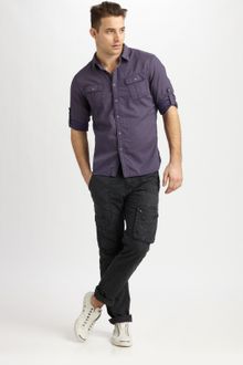Converse Black Canvas Garment-dyed Cargo Pants - Lyst