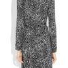 Diane Von Furstenberg Jeanne Printed Silkjersey Wrap Dress in Black - Lyst
