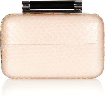 Diane Von Furstenberg Tonda Watersnake Box Clutch - Lyst