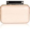 Diane Von Furstenberg Tonda Watersnake Box Clutch in Beige (pink) - Lyst