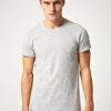Emporio Armani Crew Neck T Shirt in Gray for Men (grey) - Lyst