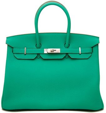 Hermes 35cm Menthe Clemence Birkin - Lyst