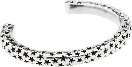 King Baby Studio Seeing Stars Thin Cuff in Silver (s) - Lyst