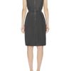 Matthew Williamson Silk Linen Tailoring Shift Dress Longer Length in Black - Lyst