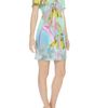 Matthew Williamson Iris Silk Twisted Shift Dress in Green (mint) - Lyst
