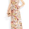 Mulberry Strapless Printed Silk Maxi Dress in Multicolor (multicolored) - Lyst
