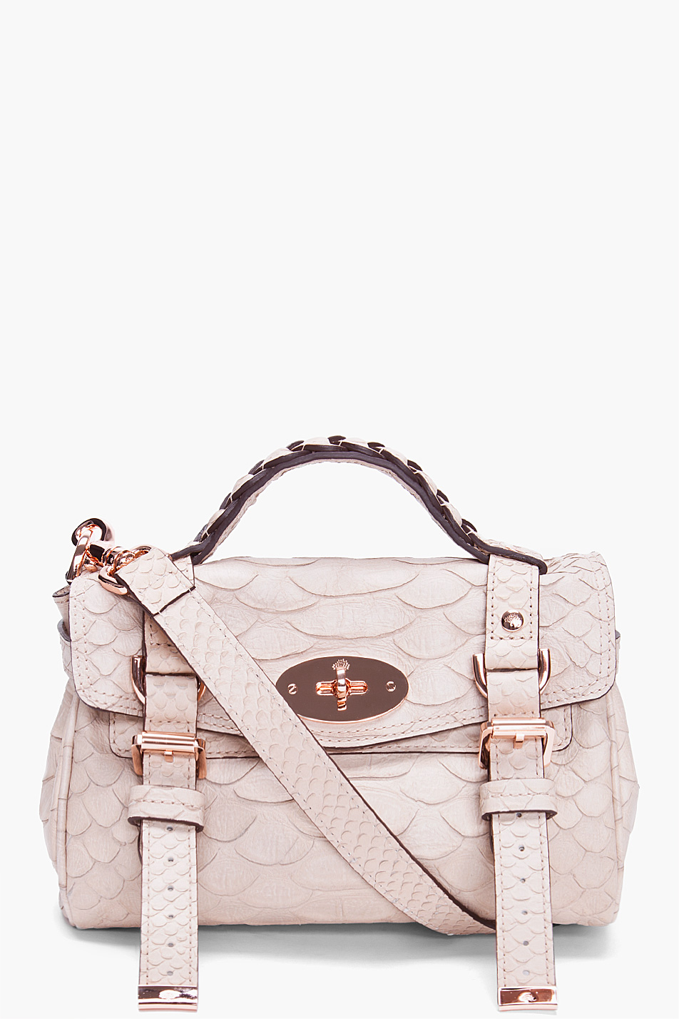 Mulberry Pale Pink Mini Alexa Bag in Pink | Lyst
