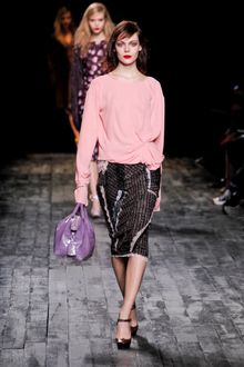 Nina Ricci Fall 2012 Tweed Skirt - Lyst