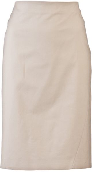 Piazza Sempione Pencil Skirt in Beige (khaki) - Lyst