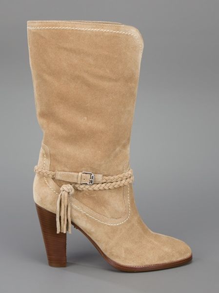 tall beige cowboy boots