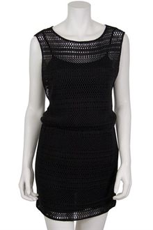 Tibi Patchwork Lace Dress in Black - Lyst