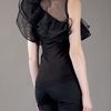 Valentino Ruffle Detail Top in Black - Lyst