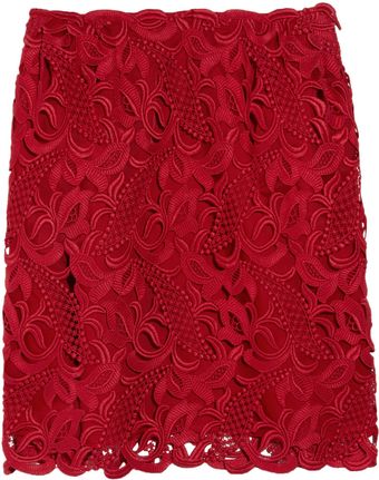 Valentino Macramé and Silk-organza Skirt - Lyst