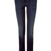 7 For All Mankind Dark Blue High Waisted Straight Leg Jeans in Blue - Lyst